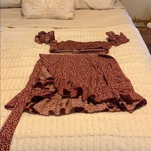 Shein skirt and top combo